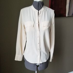 Equipment Femme Cream Silk Blouse